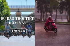 Dự báo thời tiết hôm nay 6/10/2023: Hà Nội có nơi nắng nóng lên tới 36 độ, Đà Nẵng và TP HCM có mưa vài nơi