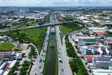 Toàn cảnh quốc lộ 1 đoạn An Lạc - ranh giới Long An sắp mở rộng lên 40 m