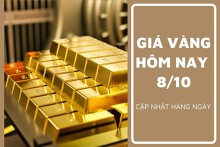 Giá vàng hôm nay 8/10: Vàng SJC chủ yếu tăng trong tuần qua