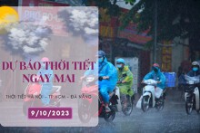 Dự báo thời tiết ngày mai 9/10/2023: Hà Nội trời nắng, Đà Nẵng và TP HCM vẫn có mưa