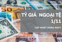 Tỷ giá ngoại tệ hôm nay 1/11: Được điều chỉnh giảm trở lại tại các chiều giao dịch
