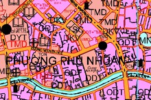 Bản đồ quy hoạch giao thông phường Phú Nhuận, TP Huế, tỉnh Thừa Thiên Huế giai đoạn 2021 – 2030, tầm nhìn đến năm 2050