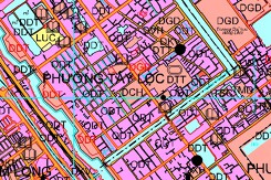Bản đồ quy hoạch giao thông phường Tây Lộc, TP Huế, tỉnh Thừa Thiên Huế giai đoạn 2021 – 2030, tầm nhìn đến năm 2050