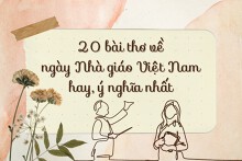 Top 20 bài thơ về ngày Nhà giáo Việt Nam hay, ý nghĩa nhất