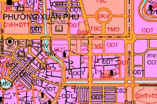 Bản đồ quy hoạch giao thông phường Xuân Phú, TP Huế, Thừa Thiên Huế giai đoạn 2021 – 2030, tầm nhìn đến năm 2050