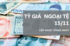 Tỷ giá ngoại tệ hôm nay 15/11: Hầu hết ngân hàng điều chỉnh tăng