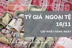 Tỷ giá ngoại tệ hôm nay 16/11: Bảng Anh giảm mạnh