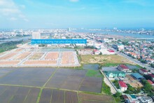 Toàn cảnh vị trí sẽ làm khu đô thị ven sông Nhật Lệ gần 2.000 tỷ