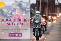 Dự báo thời tiết ngày mai 18/11/2023: Hà Nội đêm mưa rét, Đà Nẵng có mưa, TP HCM ngày nhiều nắng, ít mưa