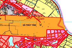 Bản đồ quy hoạch giao thông xã Thủy Tân, thị xã Hương Thủy, Thừa Thiên Huế giai đoạn 2021 – 2030, tầm nhìn đến năm 2050