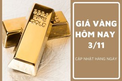 Giá vàng hôm nay 3/11: Biến động trái chiều 50.000 đồng/lượng