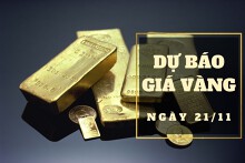 Dự báo giá vàng 21/11: Trở lại đà giảm theo thị trường thế giới?