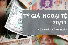 Tỷ giá ngoại tệ hôm nay 20/11: Phần lớn tăng ở các chiều giao dịch