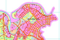 Bản đồ quy hoạch sử dụng đất xã Hương Toàn, thị xã Hương Trà, Thừa Thiên Huế giai đoạn 2021 – 2030, tầm nhìn đến năm 2050