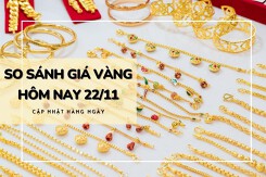So sánh giá vàng hôm nay 22/11: Vàng SJC tiếp tục tăng lên mức 71,42 triệu đồng/lượng