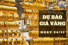 Dự báo giá vàng 24/11: Có thể tăng theo tín hiệu của thị trường thế giới?