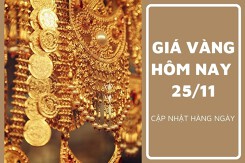 Giá vàng hôm nay 25/11: Vàng SJC giao dịch chiều bán ra cao nhất 72,12 triệu đồng/lượng