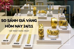 So sánh giá vàng hôm nay 24/11: Vàng SJC quay đầu giảm, về mốc 71,5 triệu đồng/lượng