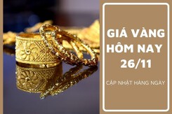 Giá vàng hôm nay 26/11: Vàng SJC vượt ngưỡng 72 triệu đồng/lượng tuần qua