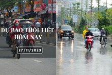 Dự báo thời tiết hôm nay 27/11/2023: Hà Nội sương mù và rét, Đà Nẵng sáng mưa to, TP HCM ngày nắng, chiều tối có mưa