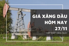 Giá xăng dầu hôm nay 27/11: Nhích nhẹ sau phiên lao dốc cuối tuần qua