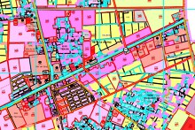 Bản đồ quy hoạch sử dụng đất thị trấn Vương, huyện Tiên Lữ, Hưng Yên