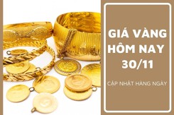 Giá vàng hôm nay 30/11: Vàng SJC giảm về dưới mốc 74 triệu đồng/lượng
