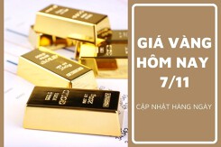 Giá vàng hôm nay 7/11: Giảm thêm từ 100.000 đồng/lượng đến 550.000 đồng/lượng