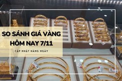 So sánh giá vàng hôm nay 7/11: Vàng SJC biến động không đồng nhất, giao dịch cao nhất 69,5 triệu đồng/lượng