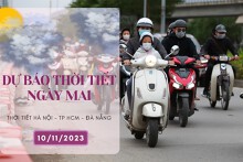 Dự báo thời tiết ngày mai 10/11/2023: Hà Nội trời lạnh, Đà Nẵng có mưa rải rác, TP HCM trời nắng, không mưa