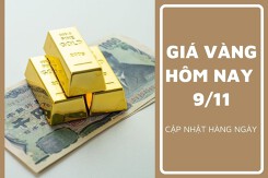 Giá vàng hôm nay 9/11: Vàng SJC tiếp đà giảm có nơi đến 400.000 đồng/lượng