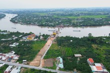 Hình ảnh cầu Bạch Đằng 2 nối Đồng Nai - Bình Dương sau gần hai năm thi công