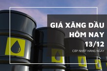 Giá xăng dầu hôm nay 13/12: Giảm mạnh do lo ngại dư cung