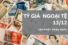 Tỷ giá ngoại tệ hôm nay 13/12: Được điều chỉnh trái chiều