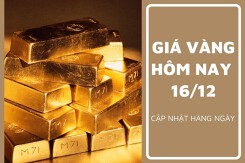 Giá vàng hôm nay 16/12: Vàng SJC tăng giảm trái chiều, bán ra ở ngưỡng 74,4 triệu đồng/lượng