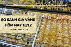 So sánh giá vàng hôm nay 18/12: Vàng SJC duy trì ngưỡng trên 74 triệu đồng/lượng vào đầu tuần