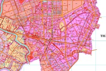 Bản đồ quy hoạch giao thông phường Tân Định, thị xã Bến Cát, Bình Dương