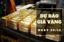 Dự báo giá vàng 20/12: Có thể sẽ giảm trở lại theo thị trường thế giới?