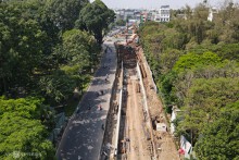 Hầm chui 'giải cứu' ùn tắc Tân Sơn Nhất dần thành hình