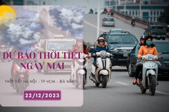 Dự báo thời tiết ngày mai 22/12/2023: Hà Nội tiếp tục rét đậm, Đà Nẵng mưa to, TP HCM ngày vẫn nắng, đêm có mưa vài nơi