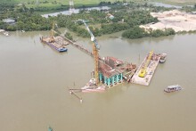 Tiến độ cầu Lại Xuân gần 550 tỷ đồng nối Hải Phòng - Quảng Ninh