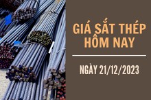 Giá sắt thép xây dựng hôm nay 21/12: Mở rộng đà tăng sang phiên thứ ba liên tiếp