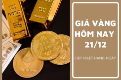 Giá vàng hôm nay 21/12: Vàng SJC giao dịch quanh mốc 75,5 triệu đồng/lượng