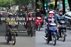 Dự báo thời tiết hôm nay 25/12/2023: Hà Nội có sương mù, trời rét đậm, Đà Nẵng có lúc có mưa, TP HCM ít mưa, nắng nhiều