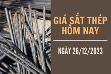 Giá sắt thép xây dựng hôm nay 26/12: Phiên tăng thứ 6 trên Sàn Thượng Hải