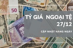 Tỷ giá ngoại tệ hôm nay 27/12: Đa số ngân hàng điều chỉnh tăng