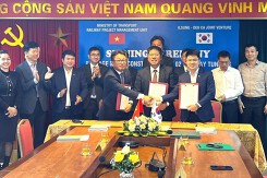 Liên danh Ilsung - Đèo Cả ký hợp đồng thi công 2 hầm đường sắt Khe Nét