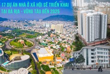 [Infographic] 17 dự án nhà ở xã hội triển khai tại Bà Rịa - Vũng Tàu đến 2025