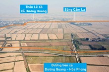 Toàn cảnhToàn cảnh vị trí dự kiến quy hoạch KCN Mỹ Hào, Hưng Yên rộng hơn 200 ha