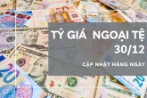Tỷ giá ngoại tệ hôm nay 30/12: Tăng giảm trái chiều